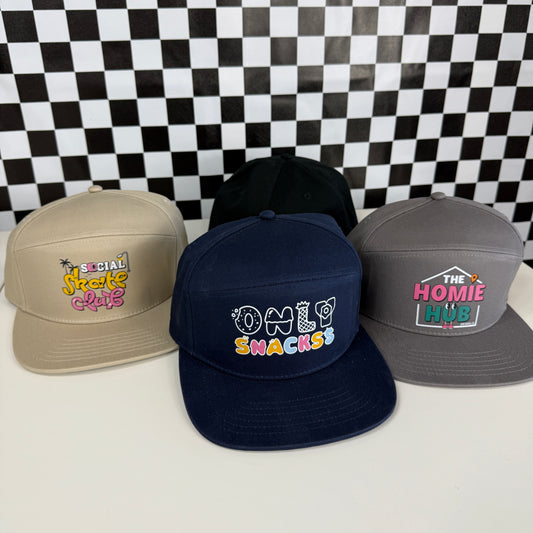 Hybrid Flat Bill Cap - Unisex