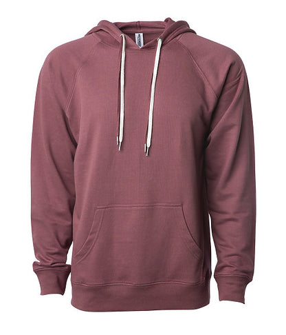 Lightweight Pullover Hoodie Loopback Terry - Unisex
